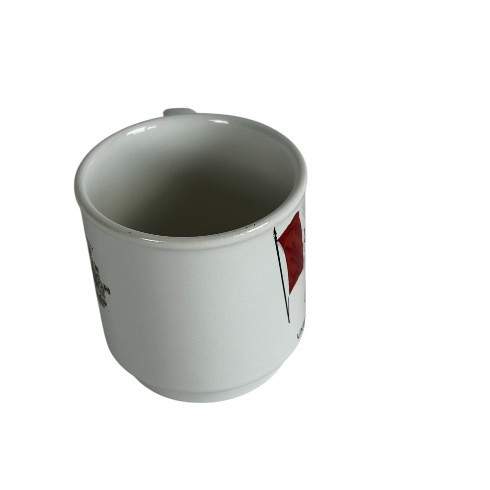 Canada Flag Mug - White and Red, The Mug is a Souvenir Item Ceramic - Picture 3 of 15